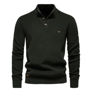 James - Men's Button-Up Sweater