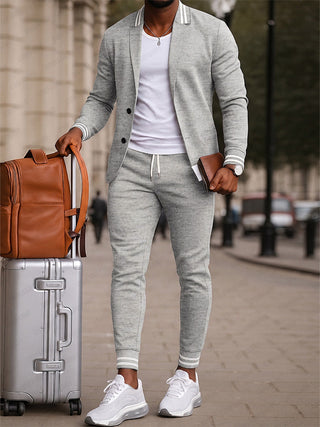 Athletic Inspired Blazer Pants Set