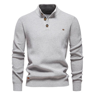 James - Men's Button-Up Sweater