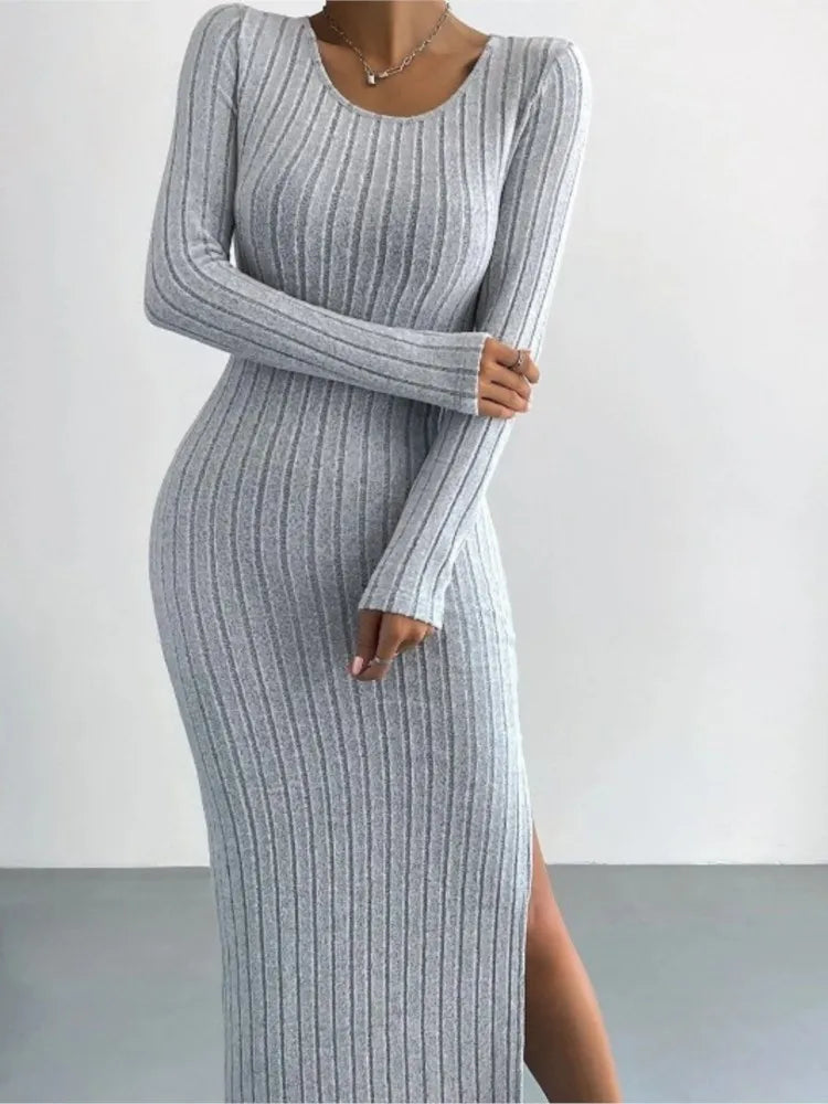 Sierra - Midi Dress with Long Sleeves