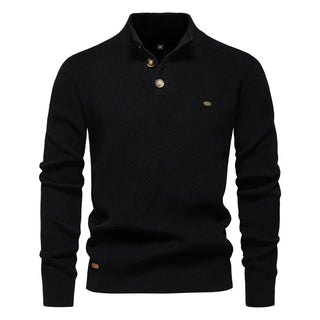 James - Men's Button-Up Sweater