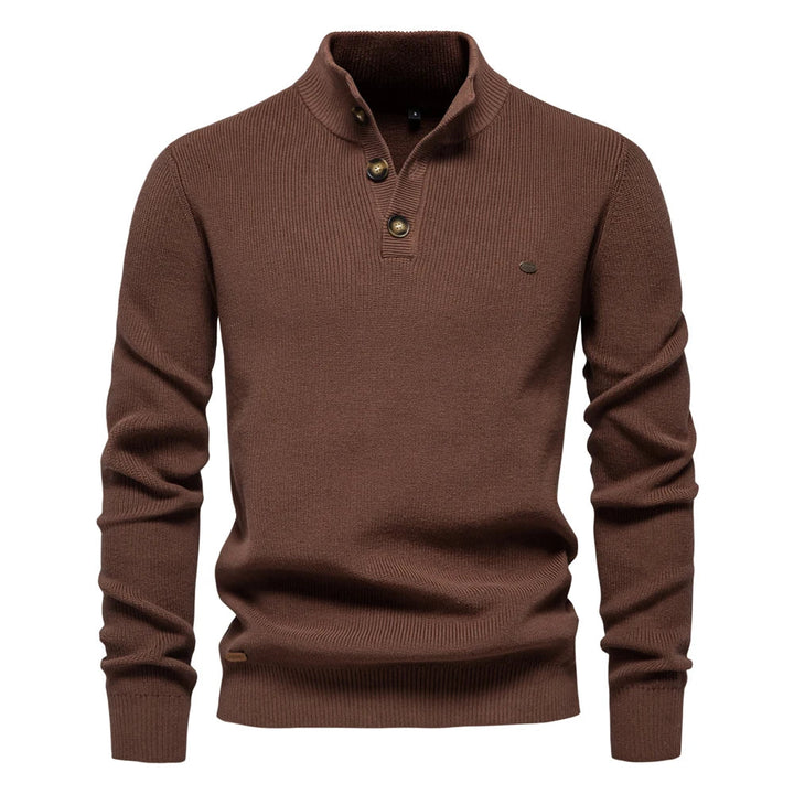 James - Men's Button-Up Sweater