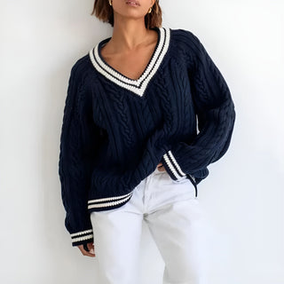 Riley - Cozy Cable Knit Sweater