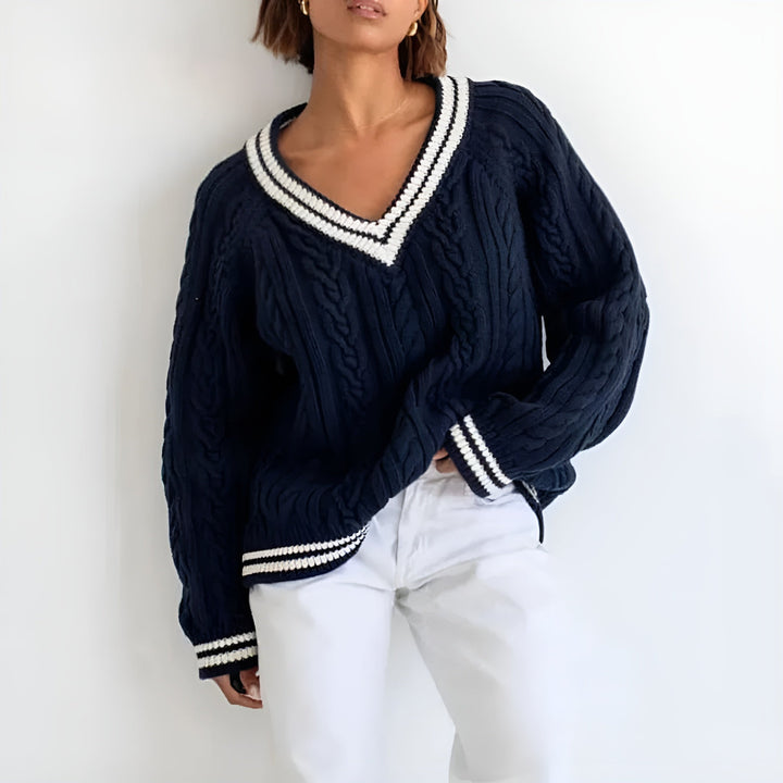 Riley - Cozy Cable Knit Sweater