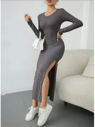 Sierra - Midi Dress with Long Sleeves