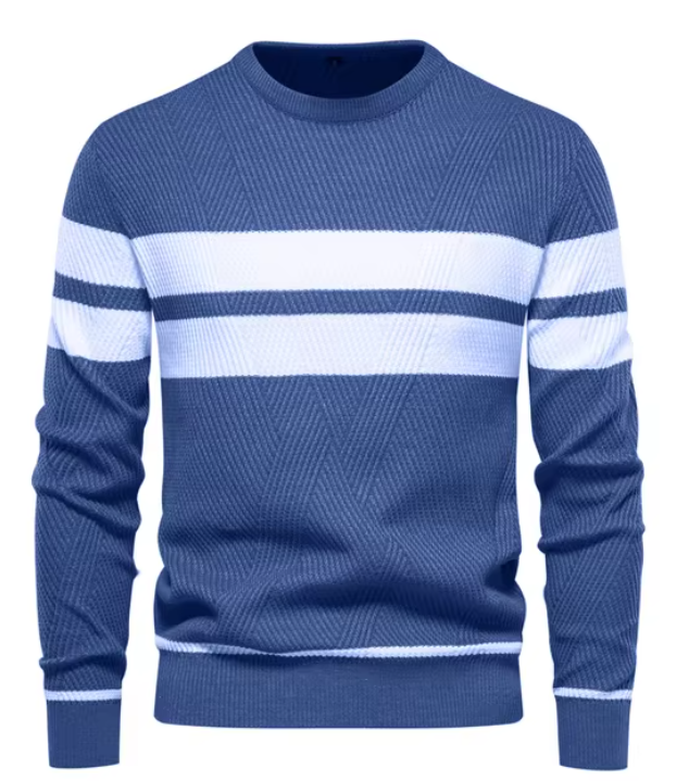 John - Trendy Men's Herringbone Pattern Sweater