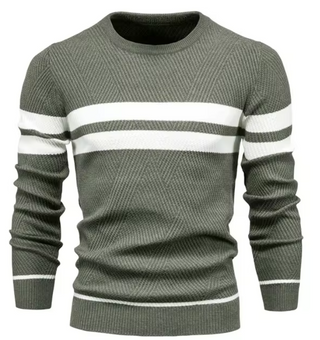 John - Trendy Men's Herringbone Pattern Sweater