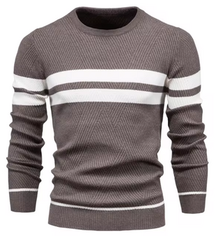 John - Trendy Men's Herringbone Pattern Sweater