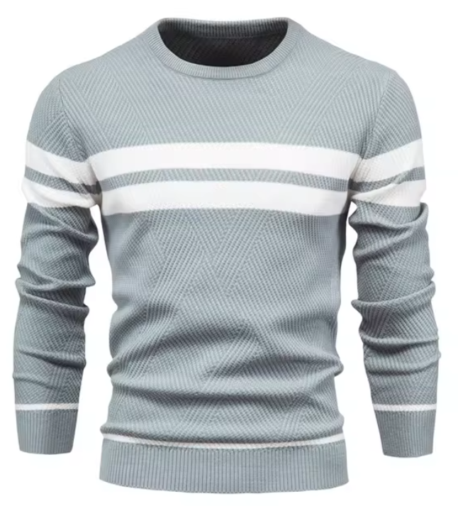 John - Trendy Men's Herringbone Pattern Sweater