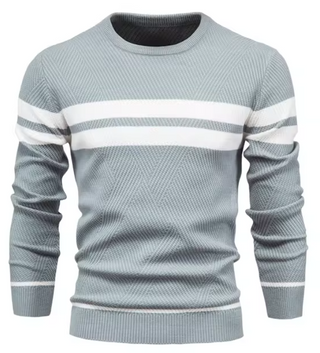 John - Trendy Men's Herringbone Pattern Sweater