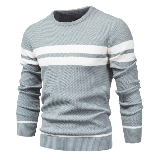 John - Trendy Men's Herringbone Pattern Sweater