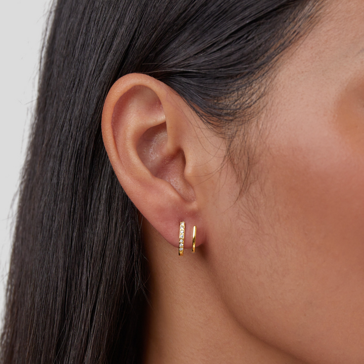 Gold & Crystal Claw Earrings