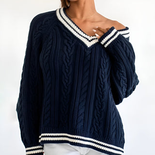 Riley - Cozy Cable Knit Sweater