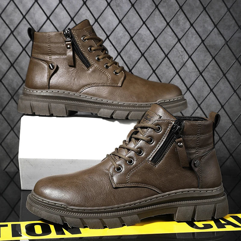 Bill | Retro Wide-Fit Chelsea Ankle Boots in Leather