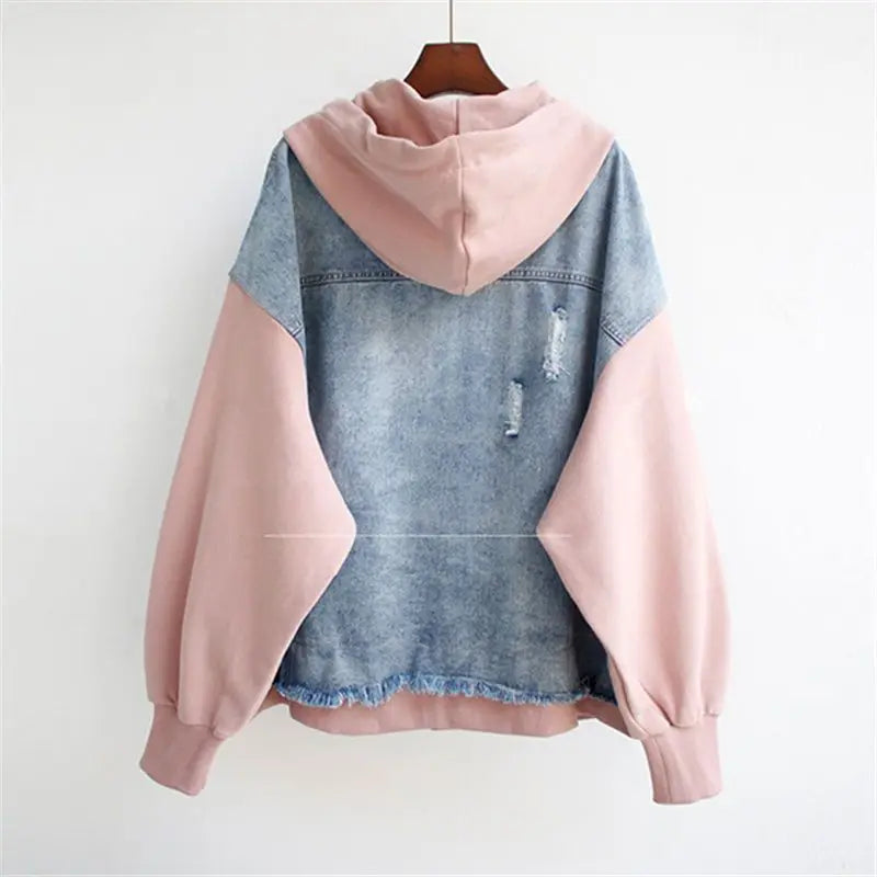 Vivian - Denim Hooded Jacket