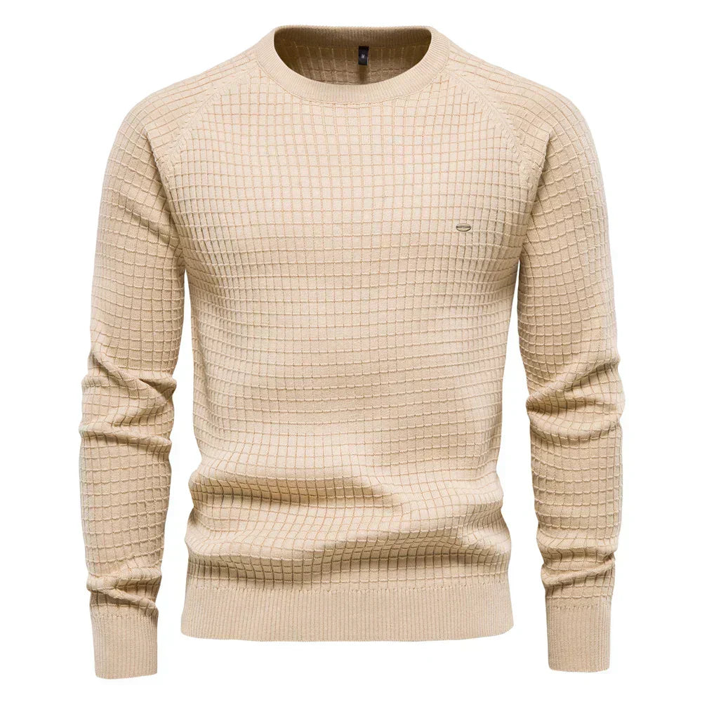Thomas - Men's Diamond Patterned Sweater
