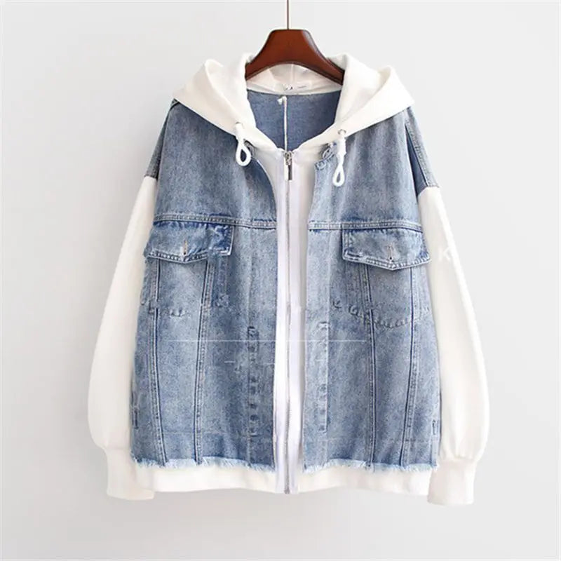 Vivian - Denim Hooded Jacket