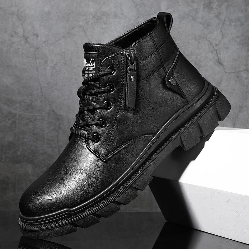 Bill | Retro Wide-Fit Chelsea Ankle Boots in Leather