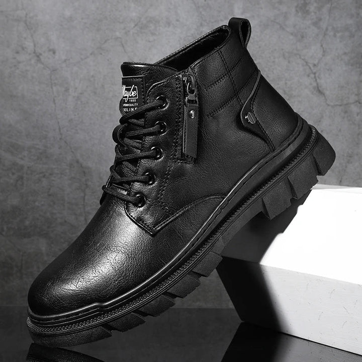 Bill | Retro Wide-Fit Chelsea Ankle Boots in Leather
