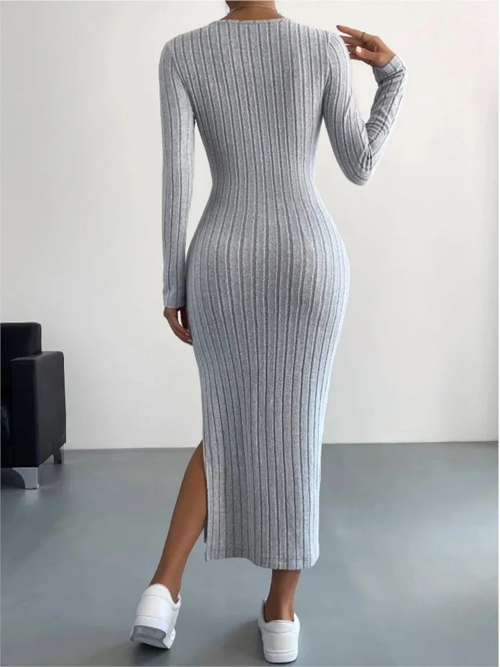 Sierra - Midi Dress with Long Sleeves