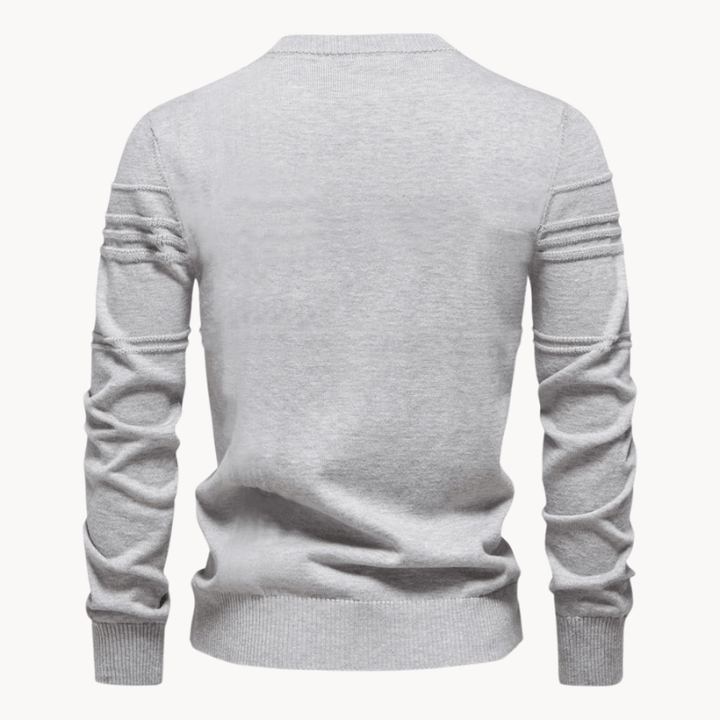 Jayden - Stylish Checked Knit Sweater