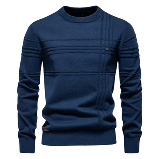 Jayden - Stylish Checked Knit Sweater
