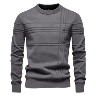 Jayden - Stylish Checked Knit Sweater