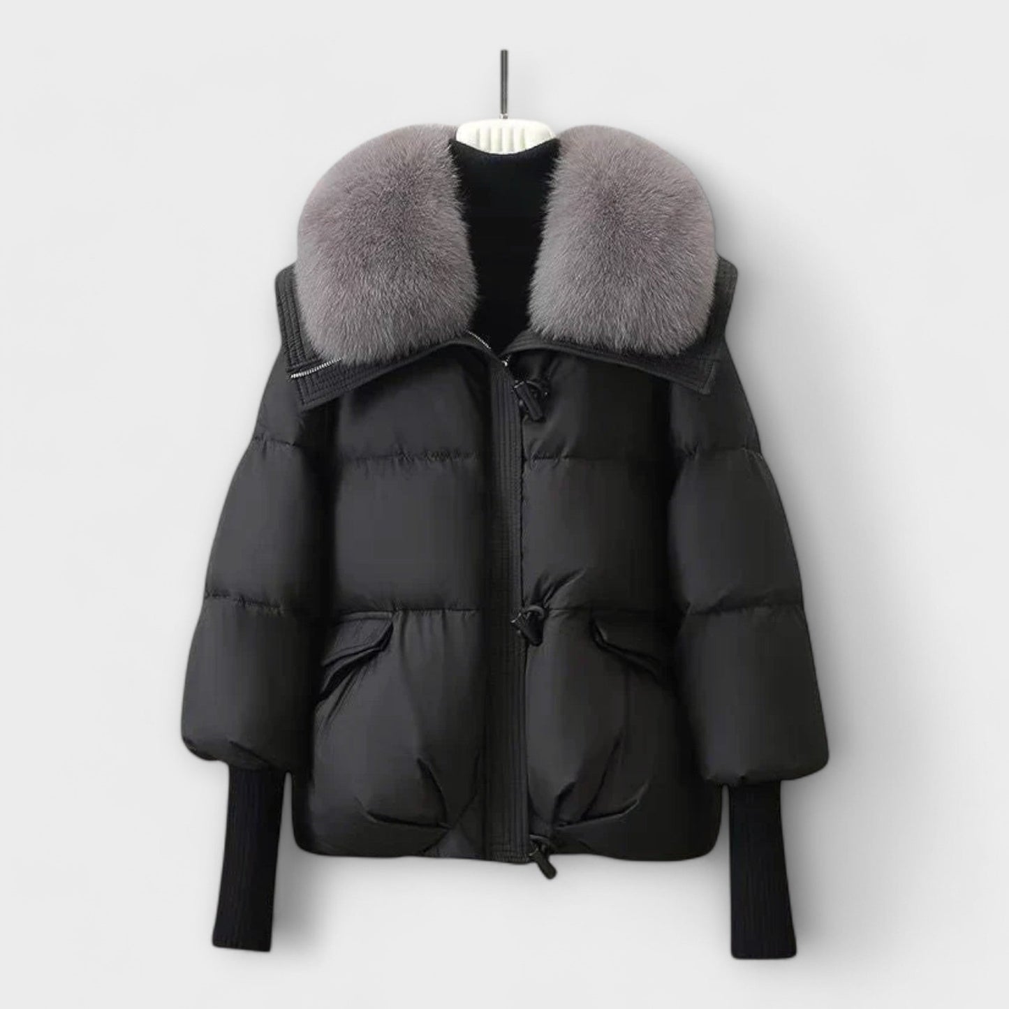 Lucyna – Chic Faux Fur Trimmed Jacket