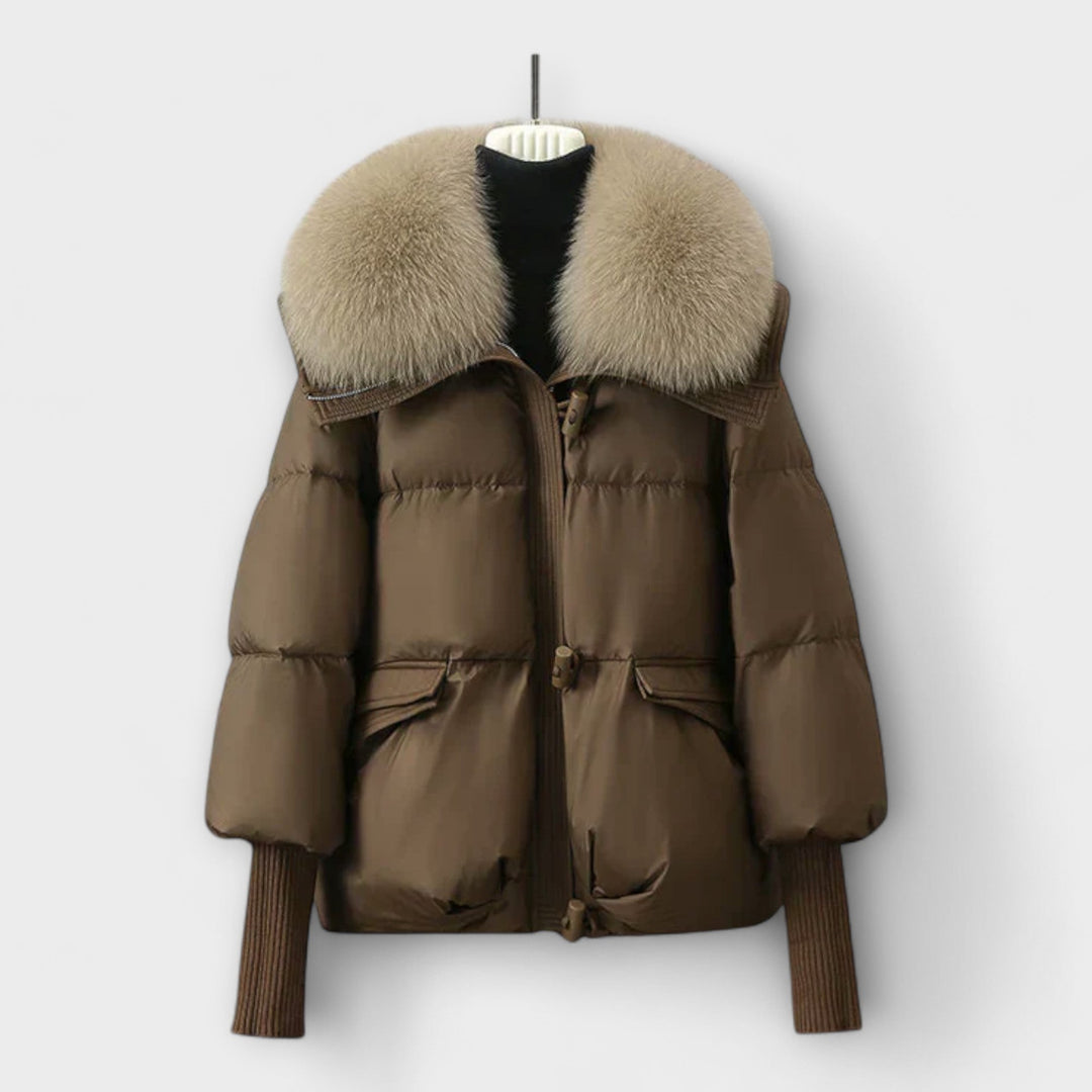 Lucyna – Chic Faux Fur Trimmed Jacket