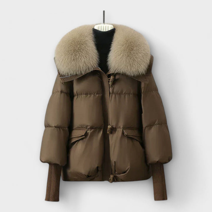Lucyna – Chic Faux Fur Trimmed Jacket
