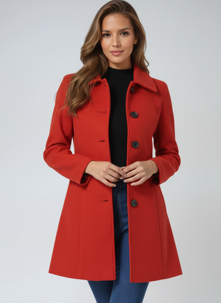 Maeve – Classic Single-Breasted Winter Trench Coat