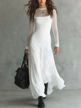 Neve – Elegant Tulle Maxi Gown