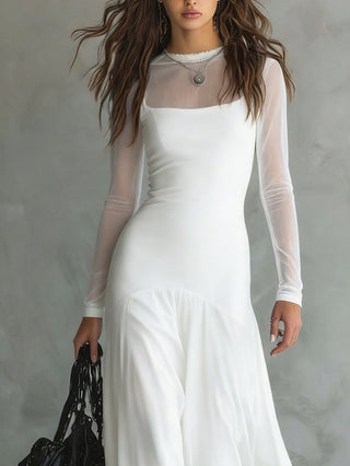 Neve – Elegant Tulle Maxi Gown