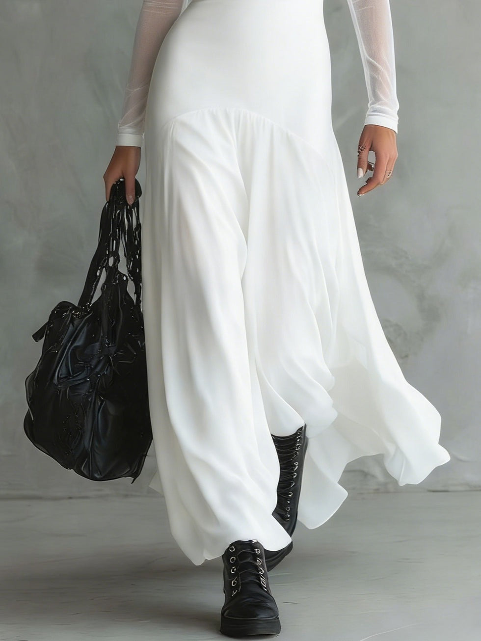 Neve – Elegant Tulle Maxi Gown