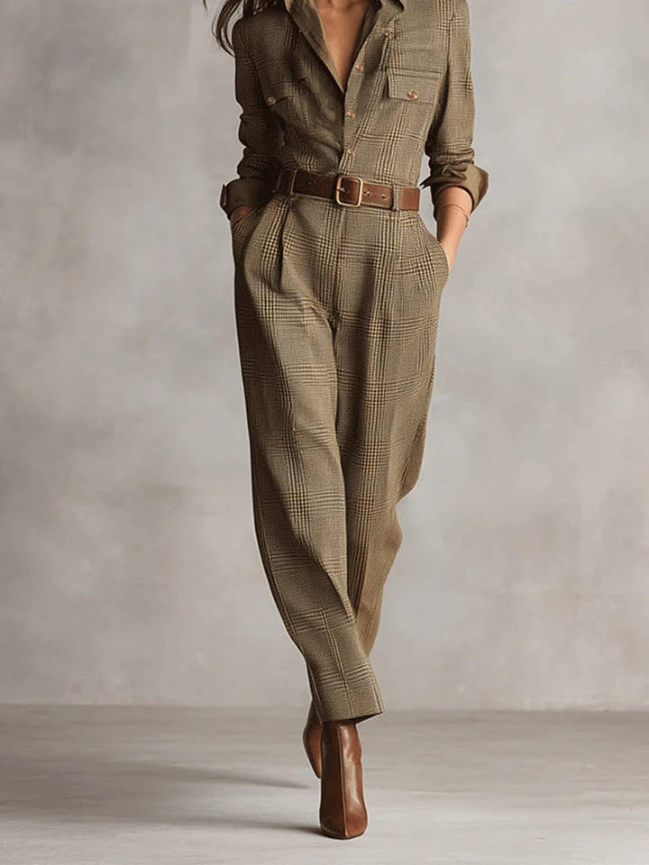 Lucinda – Chic Tweed Jumpsuit