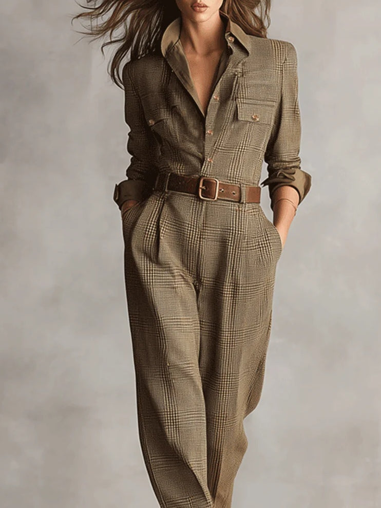 Lucinda – Chic Tweed Jumpsuit