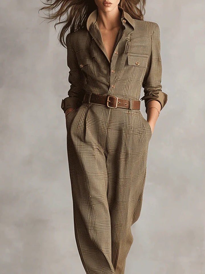 Lucinda – Chic Tweed Jumpsuit