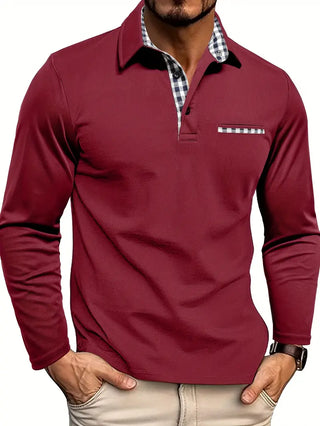 Freddie – Tailored Long-Sleeve Polo Shirt