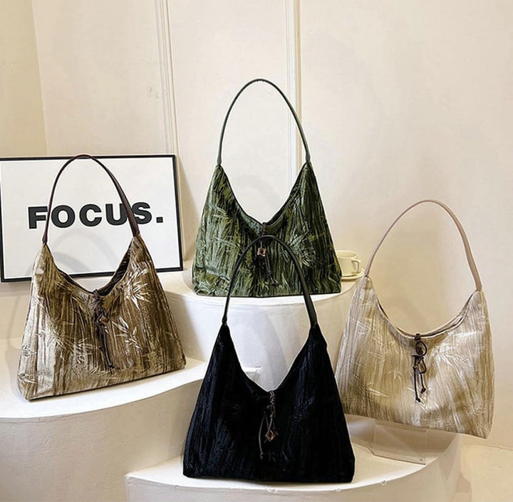 Velvet Crossbody Shoulder Bag