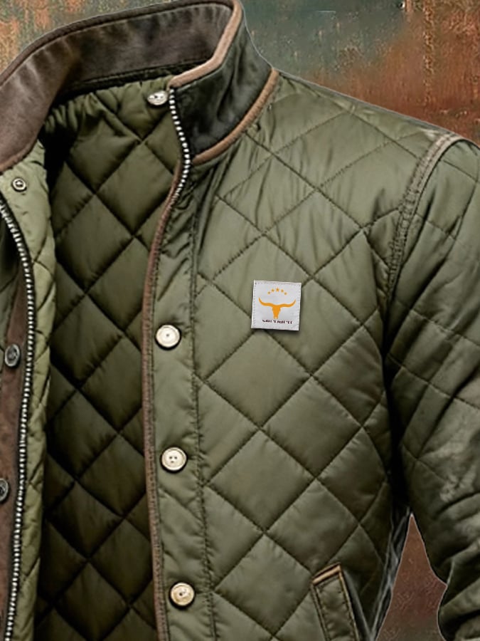 Cormac – Quilted Jacket Featuring Leather Accents
