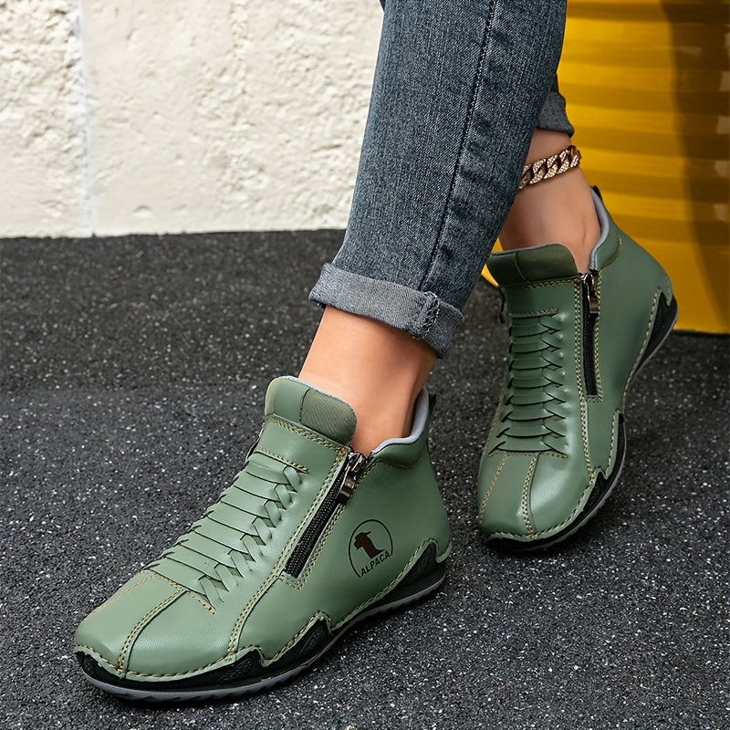 Juniper – Versatile All-Weather Comfort Shoes with Zipper Closure