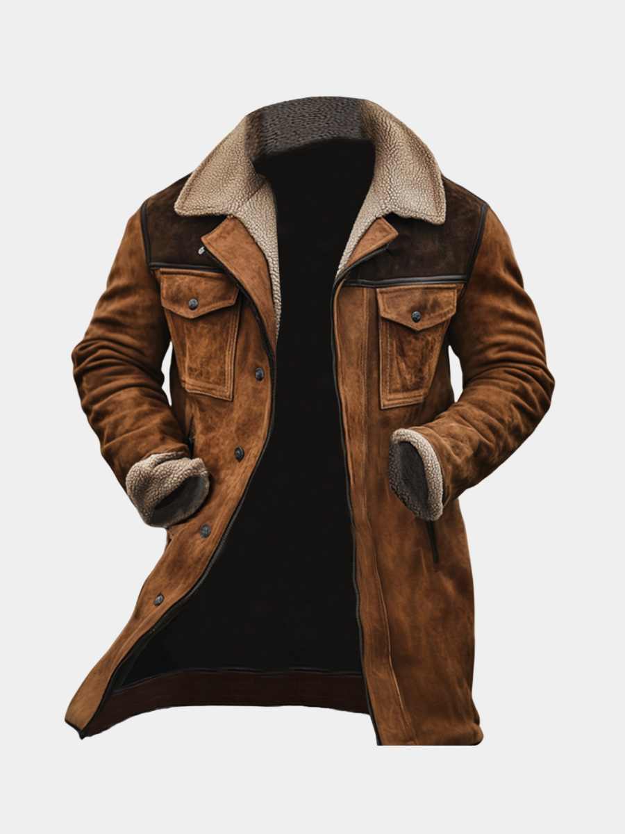 Freddie - Classic Long Coat for Men