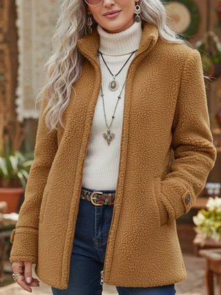 Devina – Full-Zip Jacket with Lambswool Texture