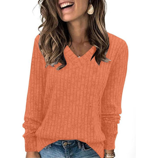Barbara - Oversized Knit Sweater with V-Neck