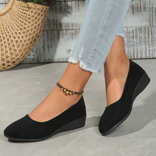 Imelda – Cozy Wedge-Heel Ballet Flats