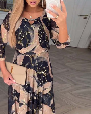 Gloria – Floral Chiffon Maxi Dress