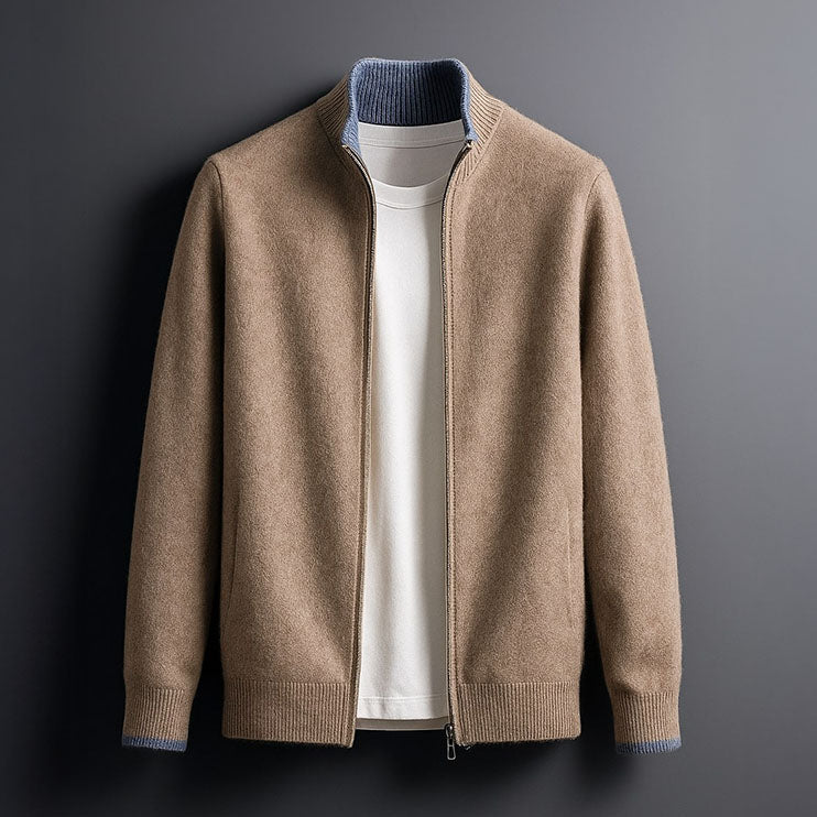 Isaac – Knitted Zip-Up Jacket