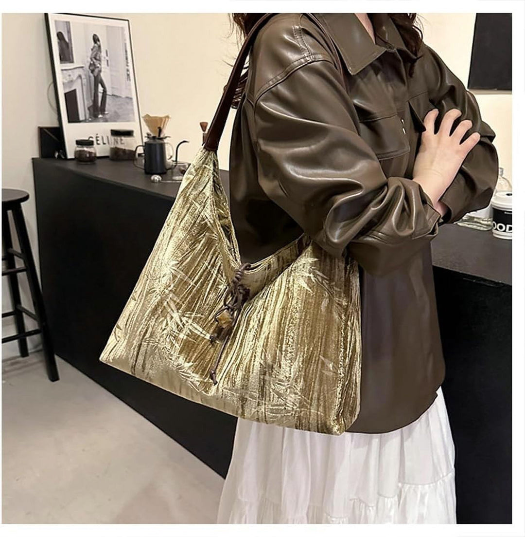 Velvet Crossbody Shoulder Bag