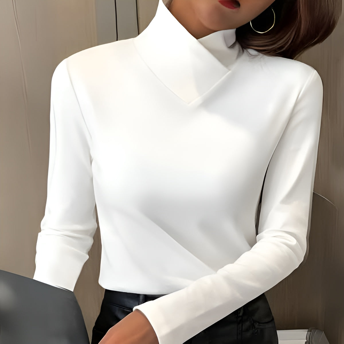 Ruby – Stylish Turtleneck Knit Sweater