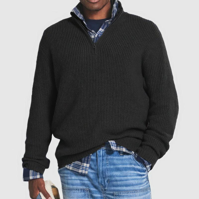 Finn | Men's Zip-Up Knitted Sweater